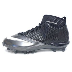 Nike Lunarlon Superbad Mens Mid Pro Football Cleats Size 12.5 511328-009 NEW